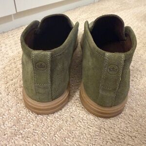 Peter Millar Olive Green Suede Loafers